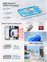 GMKtec NucBox G10 AMD® Ryzen™ 5 3500U Mini-PC